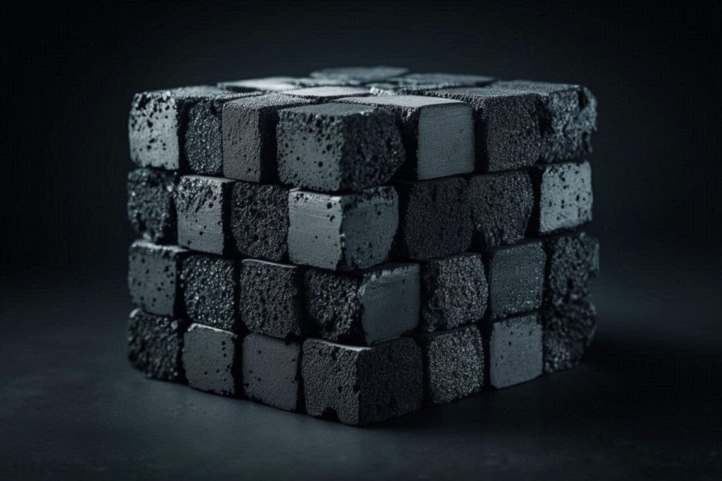 فحم مكعبات جوز الهند كثافة عالية