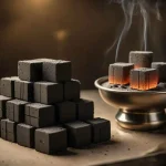 professional grade hookah charcoal supply with evenly burning cubes and clean low ash performance