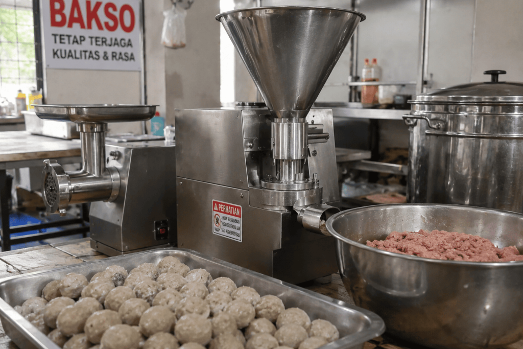 berapa ukuran bakso yang bisa dicetak