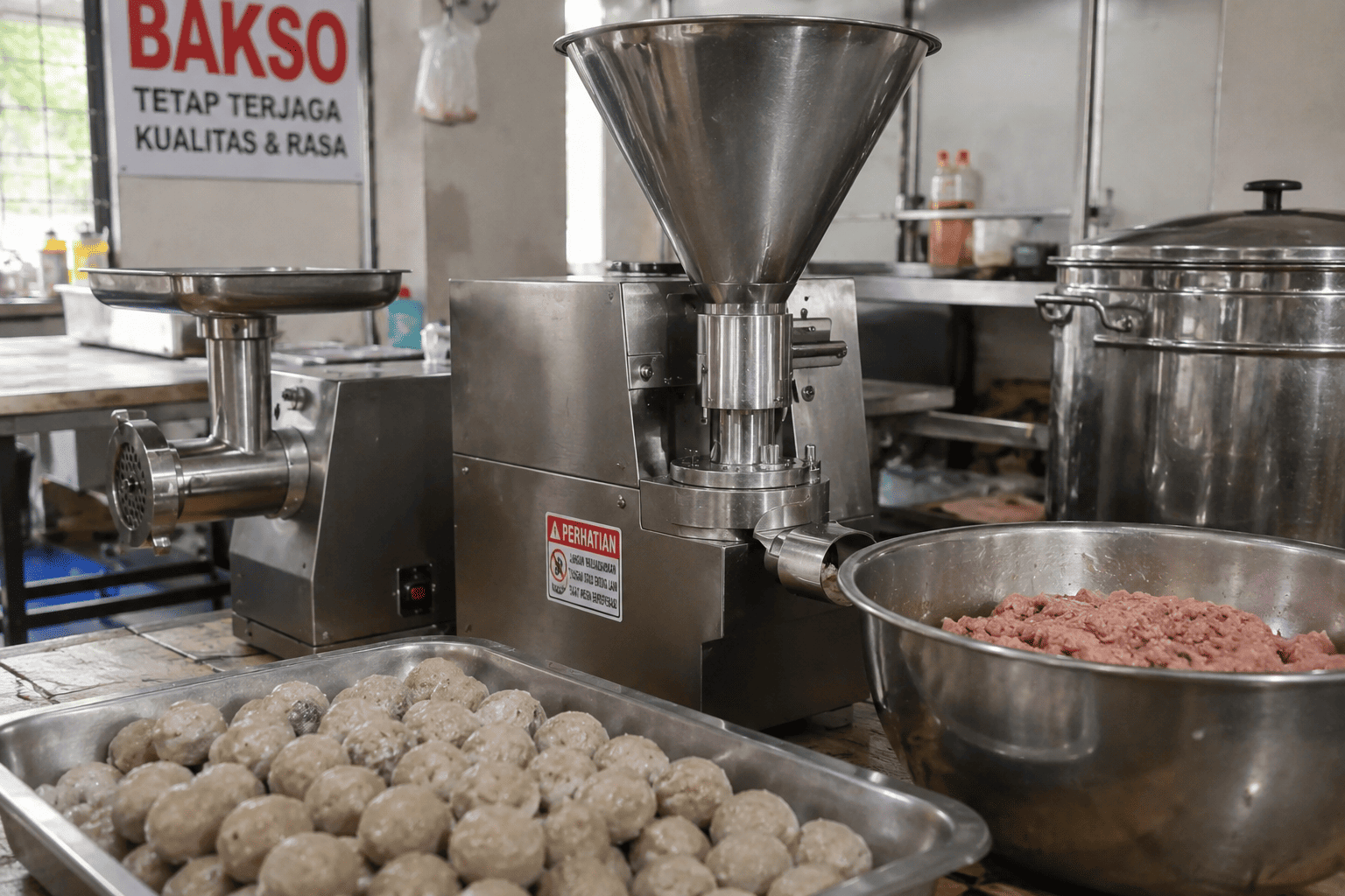 berapa ukuran bakso yang bisa dicetak