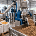 proses membuat pakan ikan apung